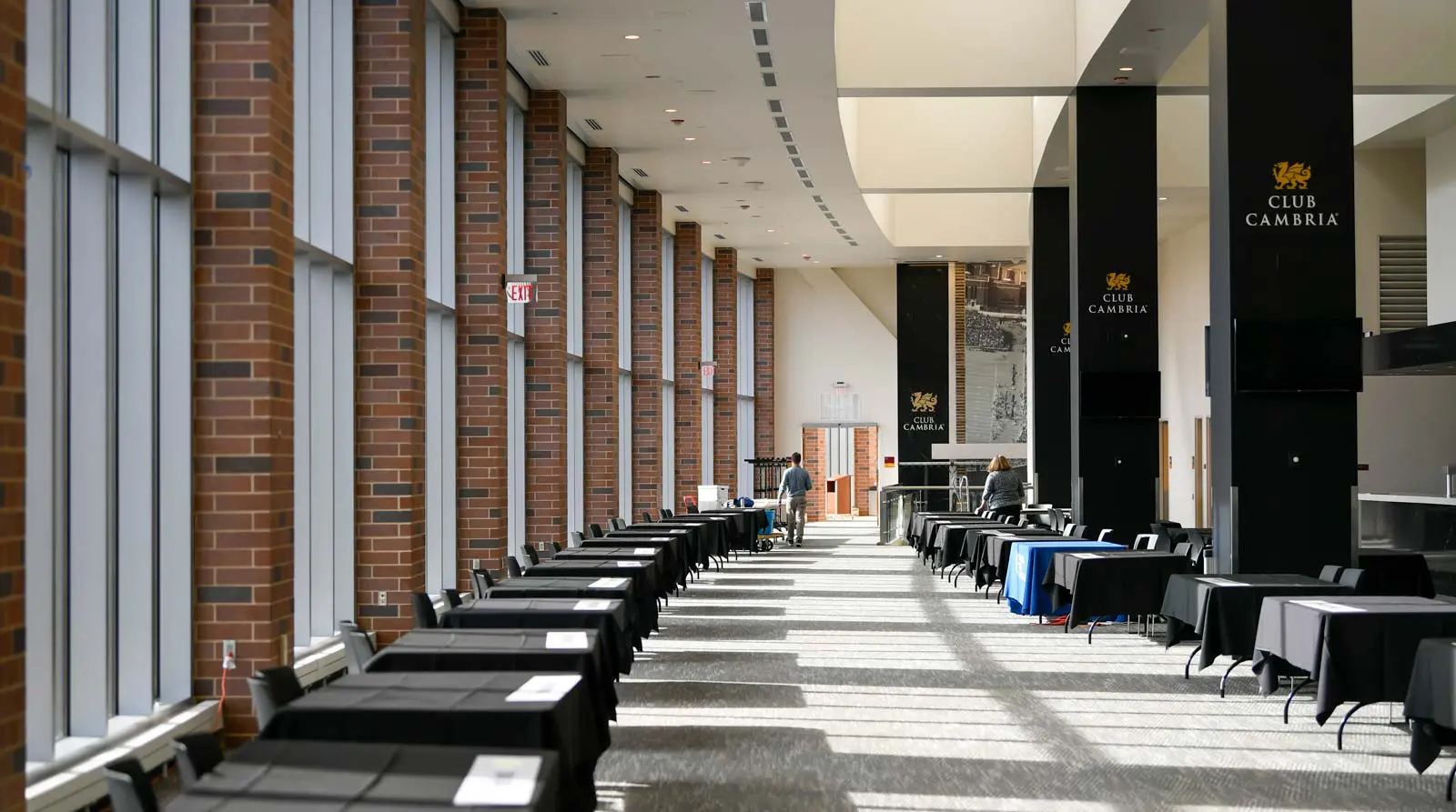 Blueprint layout of indoor theater room