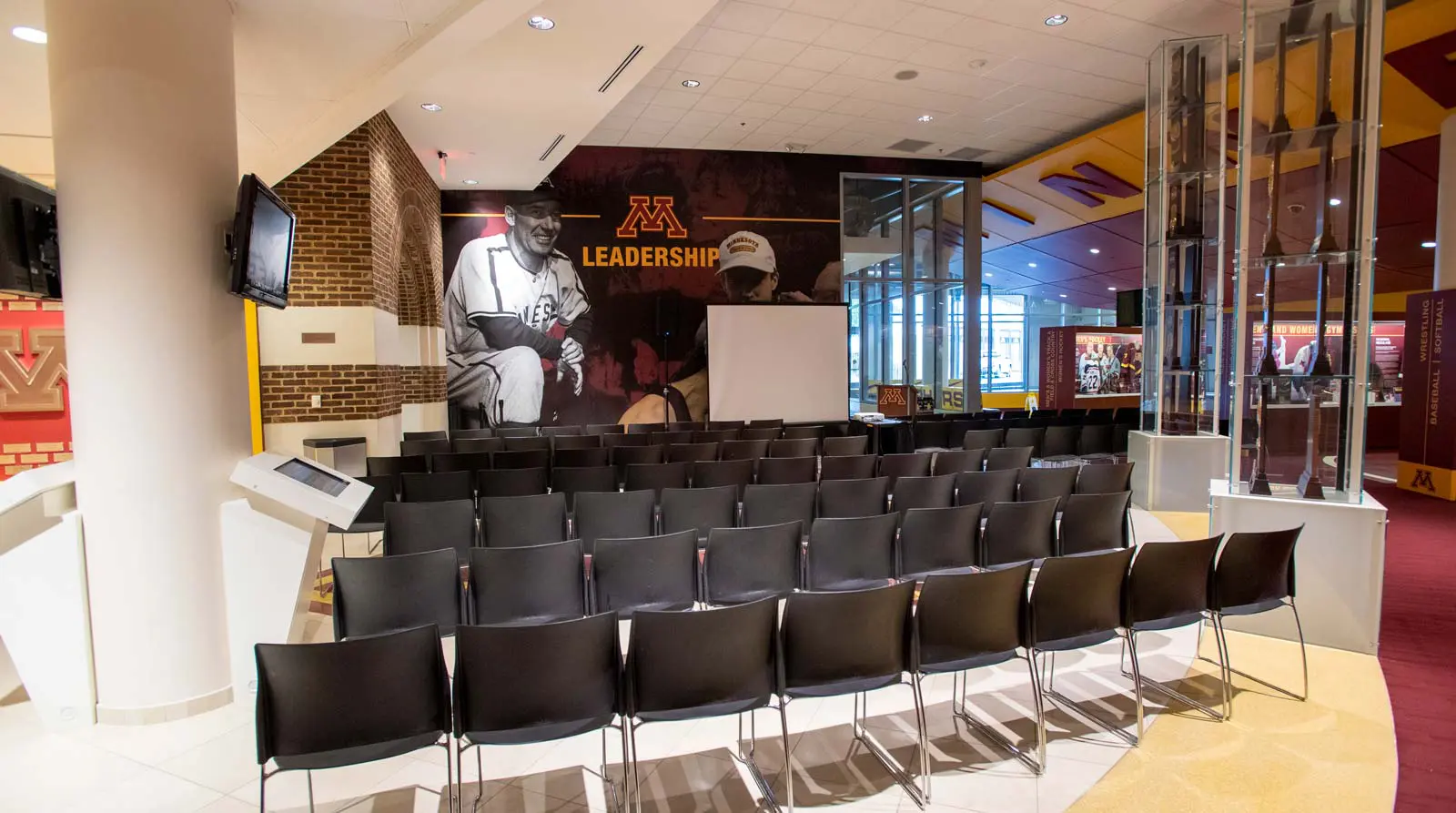 Hall of fame room with memorabillia