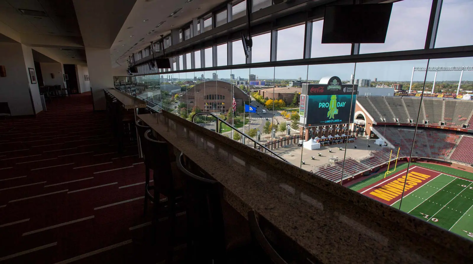 Outdoor layout of club room confrence room