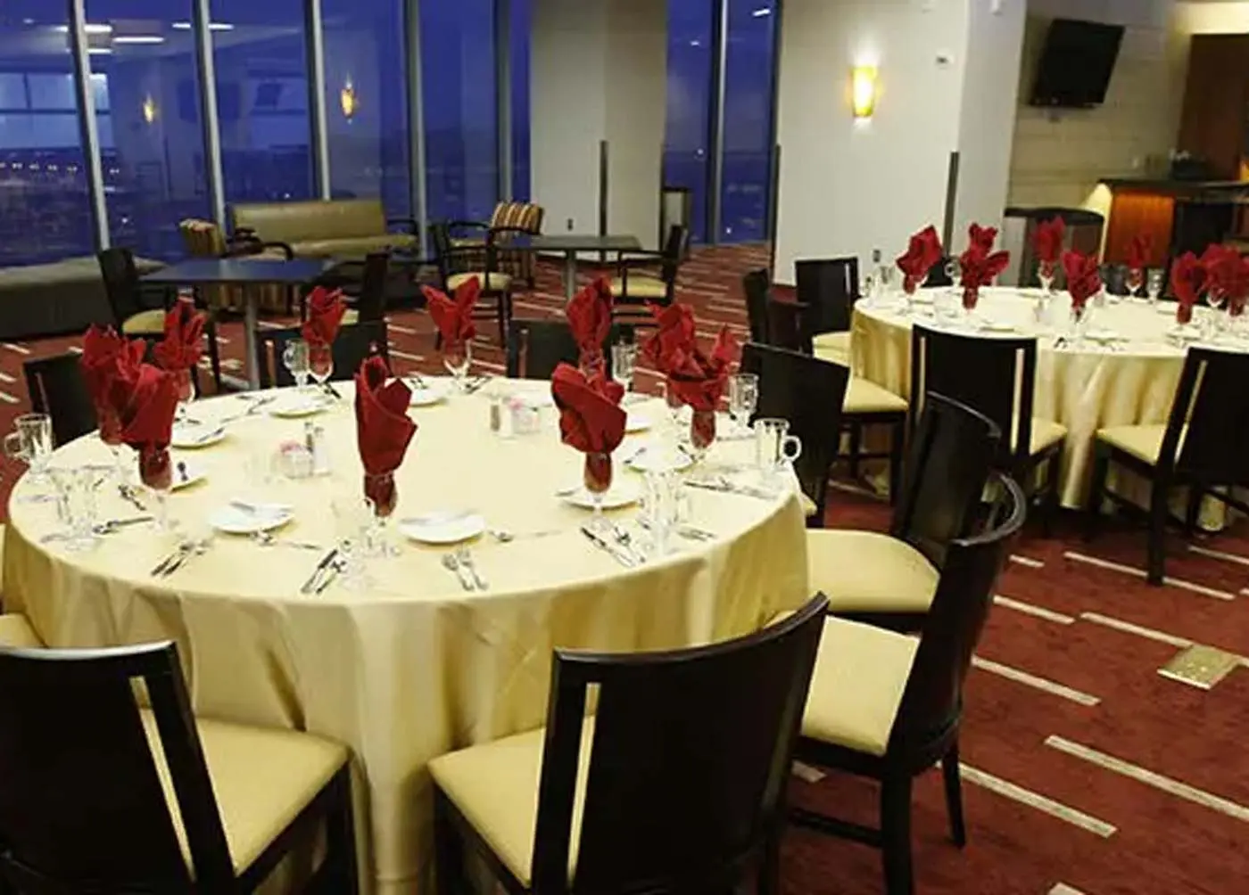 Conference table at banquet hall