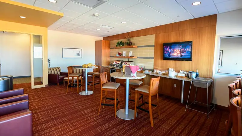View of catering area in a suite