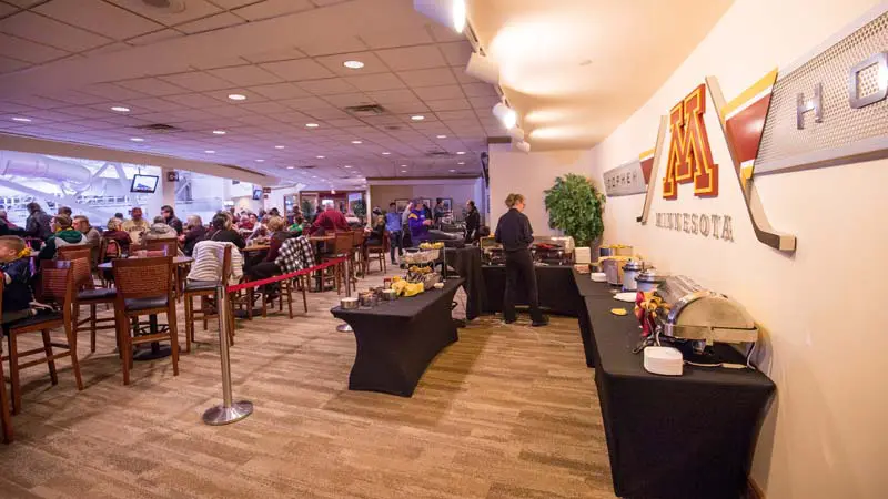 People hanging out in club area