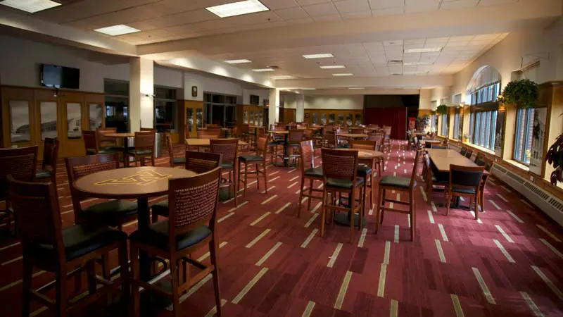 Tables in club room